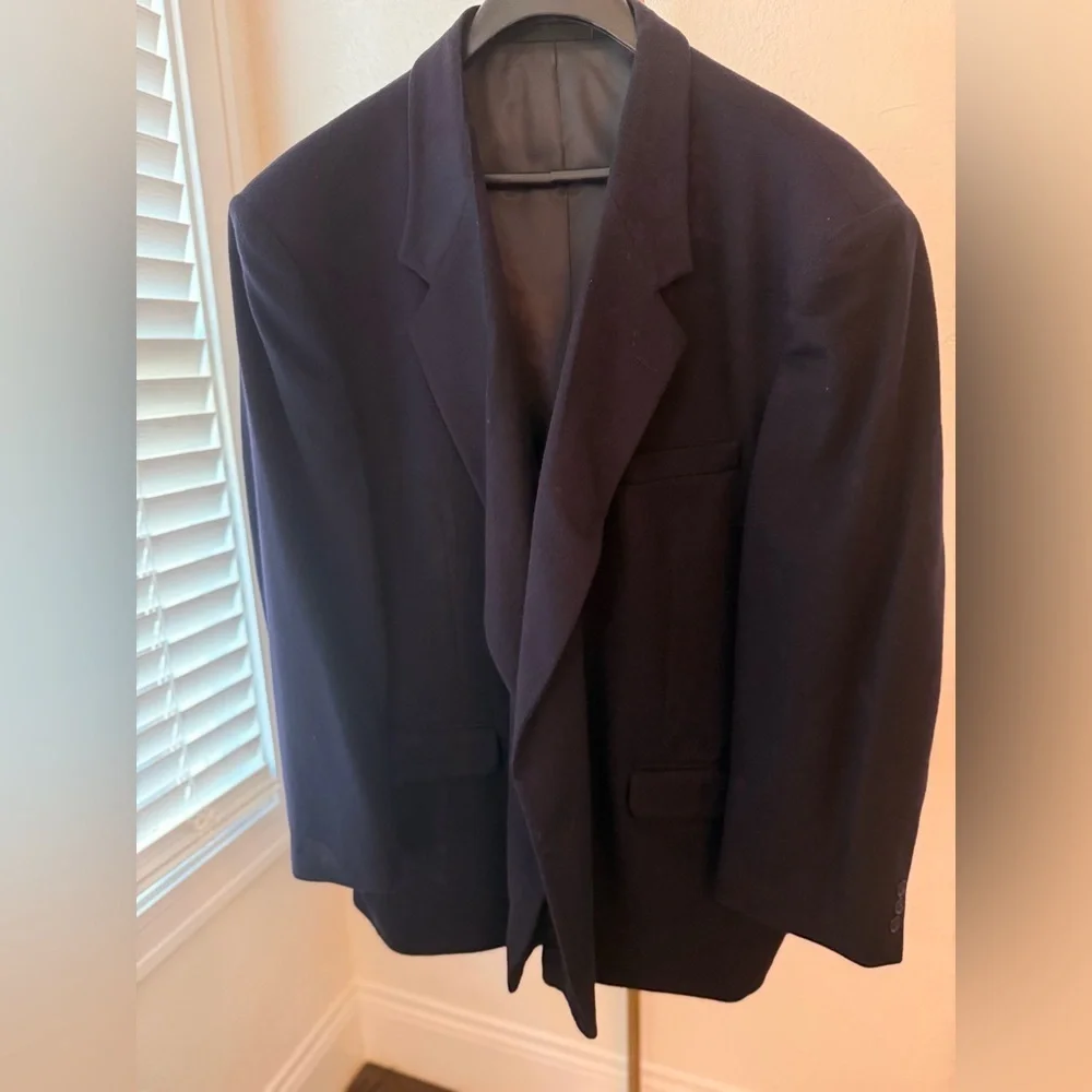 Fioravanti Couture Italian Wool Navy Blazer